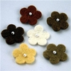 Habico Felt Shapes 3cm Mini Flower with