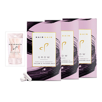 Hair Gain Grow for Hair Growth Fuller & Thicker Hair caps 60 caps x 3 (90 day supply) + Head Band
