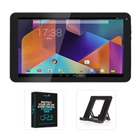 HANNspree 10.1 inch Quad Core Tablet with 8GB Storage,  Android 5.1,  HDMI Output,  2 Year Warranty,  Security Software and Tablet Stand