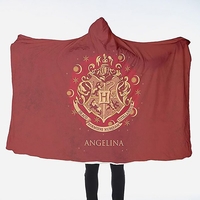 Harry Potter Adult Hooded Blanket Red Crest