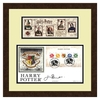 Harry Potter Framed 5 Characters Stamps Sheetlet & Hogwarts Cover Signed by Jim Broadbent