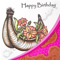 Heartfelt Creation Sunrise Lily Flute Cling Stamp Set
