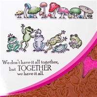 Heartfelt Creations Leaping Frogs Cling