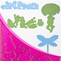 Heartfelt Creations Leaping Frogs Dies