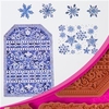 Heartfelt Creations Snow Kissed Flakes and Tag Cling Stamp Set