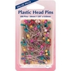 Hemline Plastic Head Pins Nickel 34Mm 20
