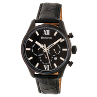 Heritor Gents Benedict Automatic Watch on Genuine Leather Strap