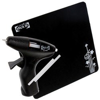 Hot Melt Cordless Glue Gun Including 3 Glue Sticks with Heat Resistant Rubber Mat