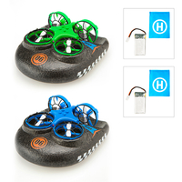 Hover Blast 3 in 1 Air,  Land and Sea Drone with Battery and Bag Bundle (Twin Pack)