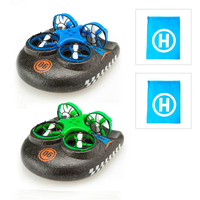Hover Blast 3-in-1 Air,  Land and Sea Drone with Storage Bag (Twin Pack)