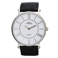 Hugo Schwarze Gents Kendall Watch with Leather Buckle Strap