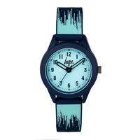 Hype Kids Paint Drip Pattern Watch with Silicone Strap