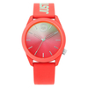 Hype Ladies Coral/Blue Graduated Dial with Coral Silicone Strap