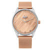 Hype Ladies Rose Gold Dial Watch with Milanese Bracelet