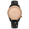 Hype Ladies Rose Gold Dial Watch with Pu Leather Strap