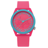 Hype Ladies Watch with Bright Pink Silicone Strap
