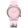 Hype Ladies Watch with Pink Silicone Strap