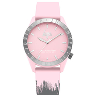 Hype Ladies Watch with Pink Silicone Strap