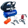 Hyundai 2.5hp 24L Compressor with 5pc Air Tool Kit