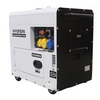 Hyundai 6.0kW/7.2kVA 115v/230v Silenced Long Run Diesel Generator