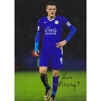 Jamie Vardy Personally Signed Photo