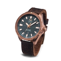 Vostok Europe Gents Almaz Automatic Watch with Bronze Case and Genuine Leather Strap